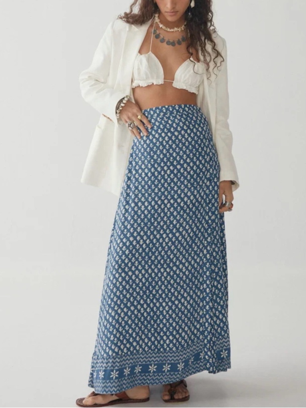 Maison Hotel Fabia Skirt - Blue Simone